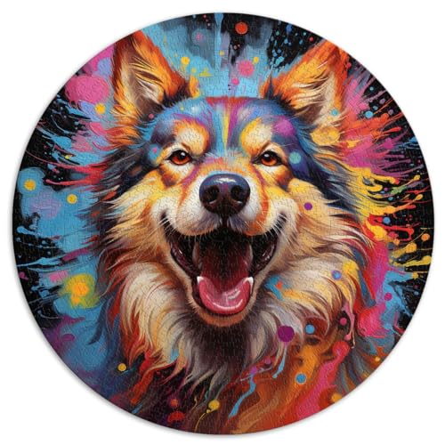 Puzzle Malamute-Hund 1000 Teile Puzzle für Erwachsene 26,5 x 26,5 Zoll Einfaches Puzzle Familienspiel zum Stressabbau Schwieriges Herausforderungspuzzle