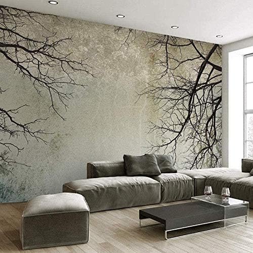 XLMING Vintage Baum Zweig Himmel Minimalist 3D Tapeten Home Esszimmer Sofa Schlafzimmer Wohnzimmer TV Hintergrund-200cm×140cm