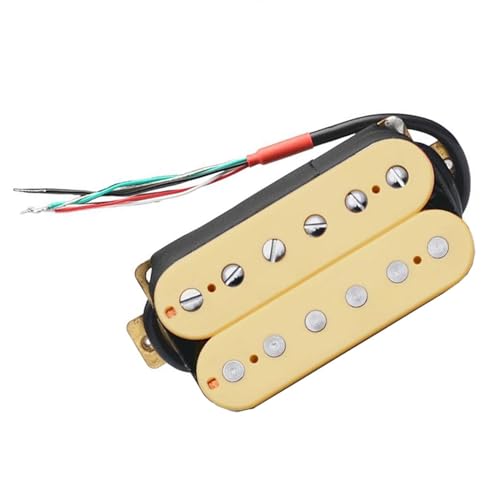 E-Gitarre Humbucker Hals Pickup Gitarre Ersatzteile Kunststoff Spule 4 Spulenkabel Single-Coil-Tonabnehmer