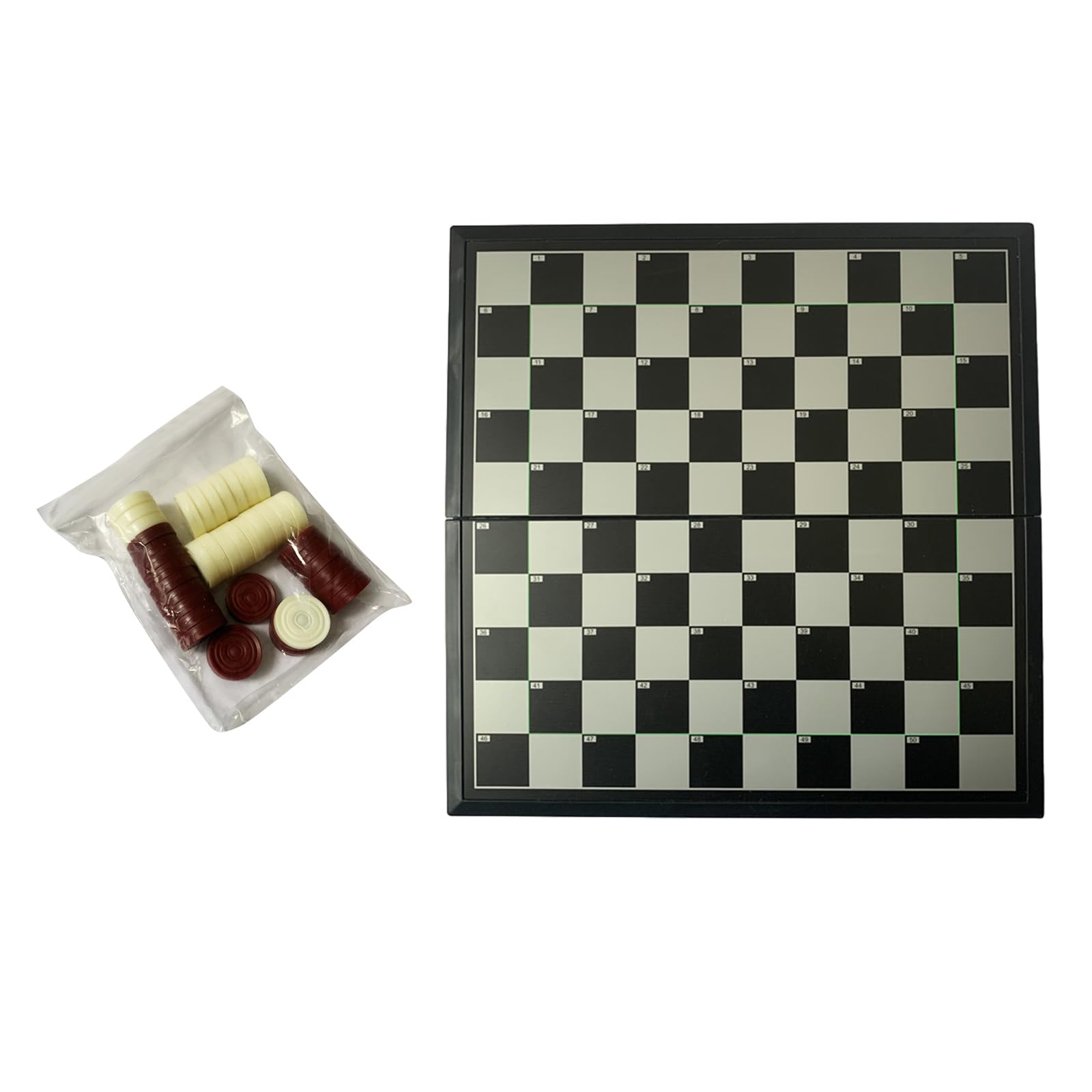 AYPOHU Magnetisches Schach Spielset Magnetische Tragbares Faltbares Schachbrett Anfänger Schach Set Einfache Spiele