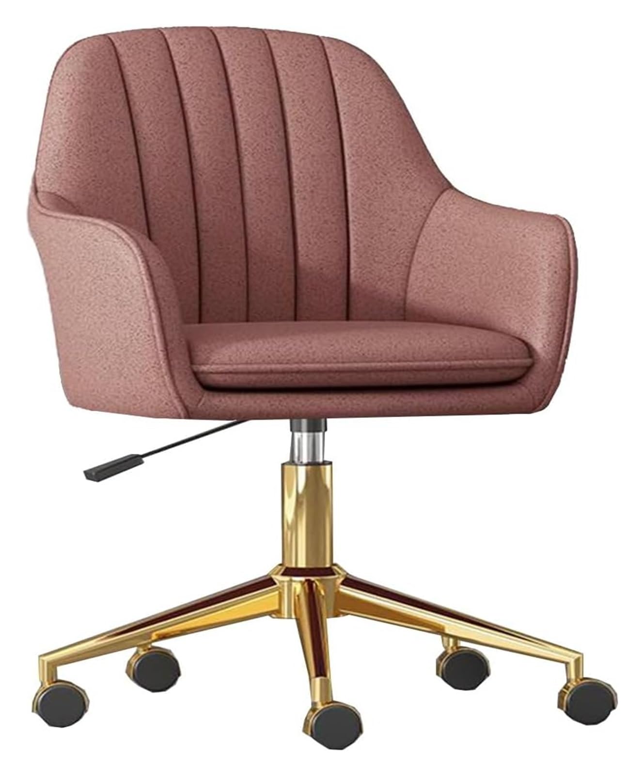 Stuhl Bürostuhl mit goldener Basis Computerstuhl Ergonomischer Arbeitsstuhl mit Armlehnen Drehbarer Rollstuhl Schminkstuhl Gaming-Stuhl für Mädchenbüro Schreibtisch Schlafzimmer//Blau/Größe (/Rosa A