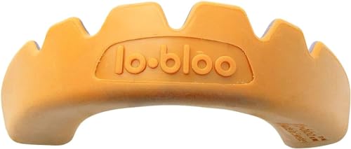 lobloo Slick Professional Dual Density Mouthguard for High Contact Sports as MMA, Hockey, Football, Rugby. Medium 10-13yrs, Orange