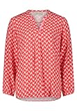 Cartoon Damen Blusenshirt mit Muster Red/Rosè,36