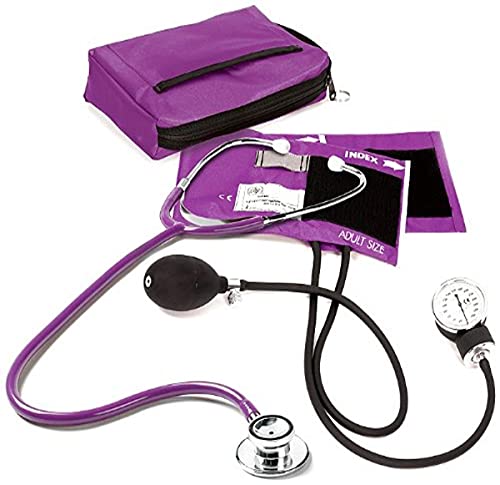 NCD Medical/Prestige Medical Set mit Aneroid-Manometer und Doppelkopf-Stethoskop, Lila