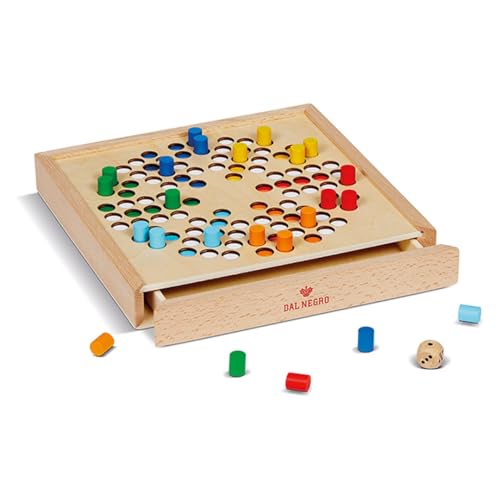 Dal - Ludo für sechs Spieler, Brettspiel aus Holz, 054123