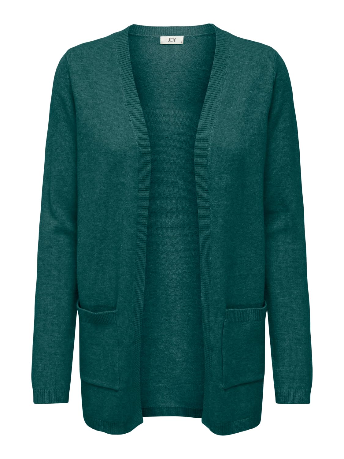 JdY Damen JDYMARCO L/S Open Cardigan KNT NOOS Strickjacke, Atlantic Deep/Detail:Melange, Large