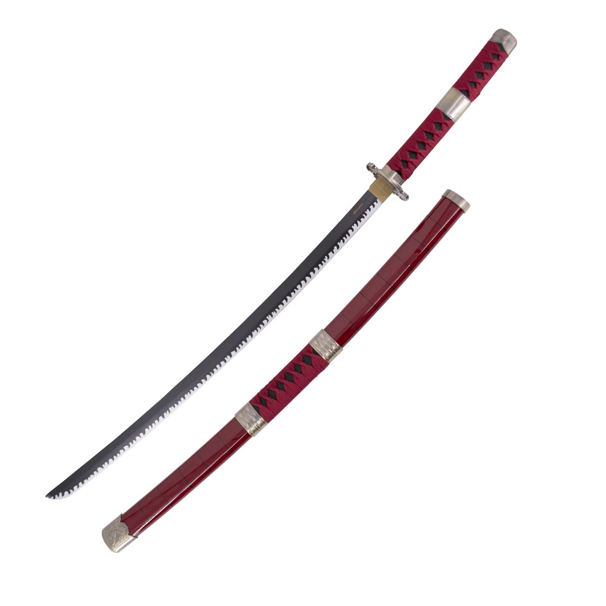 AMONT – Replik des Japanischen Katana aus Bambus – Modell Sandai Kitetsu Zoro aus Holz – One Piece Series – 107 cm