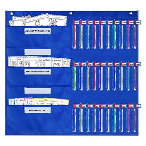 PW TOOLS Stiftespender für Klassenzimmer, Oxford-Stoff, Stifttasche, Organizer, Stift-Organisation für Zuhause, Büros, Lesezimmer, Klassenzimmer für Studenten, Lehrer, 2 Stück