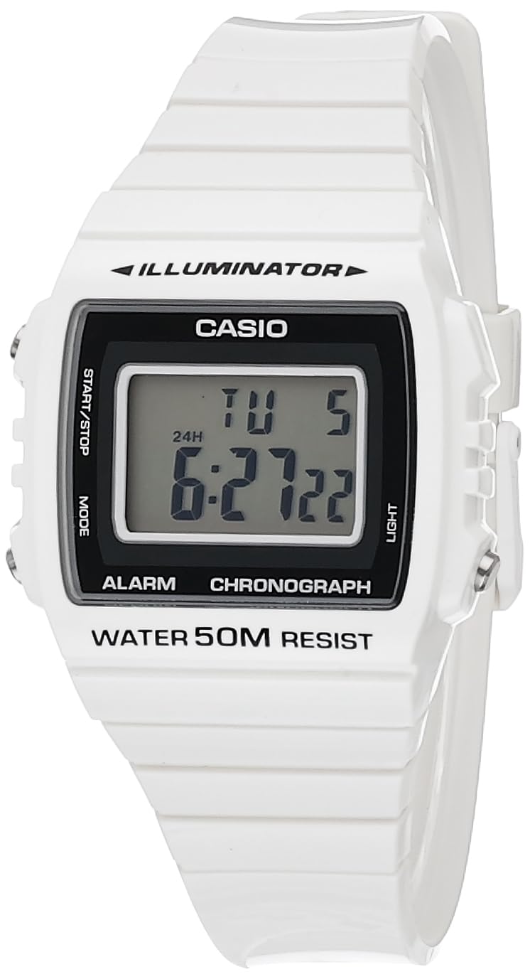 Casio Herren Digital Quarz Uhr mit Resin Armband W-215H-7A