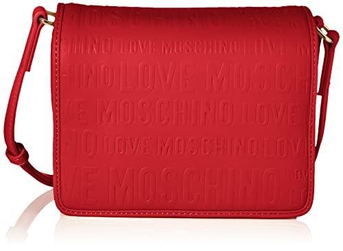 Love Moschino Damen Collezione Autunno Inverno 2021 Umhngetasche, rot, Einheitsgröße