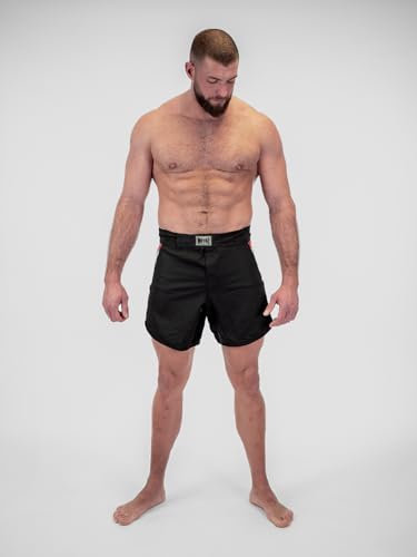 METAL BOXE Unisex – Erwachsene Short MMA Pro Noir XXL, Schwarz