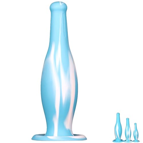 Silikon Analplug Wodka Anal Plug Anus Mastubrator Butt Plug Classic Dildo with Suction Cup Analdilatator G-Spot Prostate Massage Sex Toy for Women Men Beginners (L)