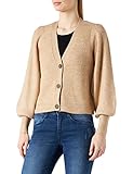 JDY Damen JDYDREA L/S Short Cardigan KNT NOOS Strickjacke, Simply Taupe/Detail:Melange, XS