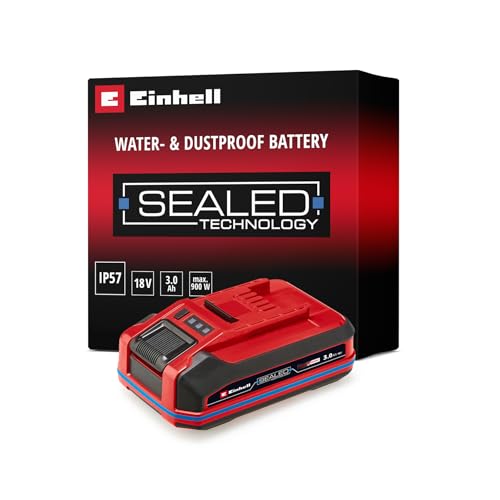 Original Einhell 18V 3,0 Ah SEALED Power X-Change PLUS (18 V Akku, wasser- & staubdicht, Schutzklasse IP57, universell verwendbar für alle PXC-Geräte, ohne Ladegerät)