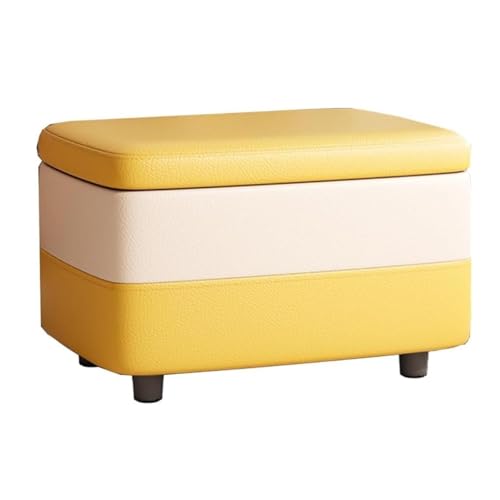 Fußhocker Gepolstert, Schuhbank, Moderner Hocker, Moderner Spielzeug-Aufbewahrungshocker Für Die Couch, Aufbewahrungsbox Mit Deckel, Kleiner Hocker Für Das Schlafzimmer ,15.7"L x 11.02"W x 11.02"H,G