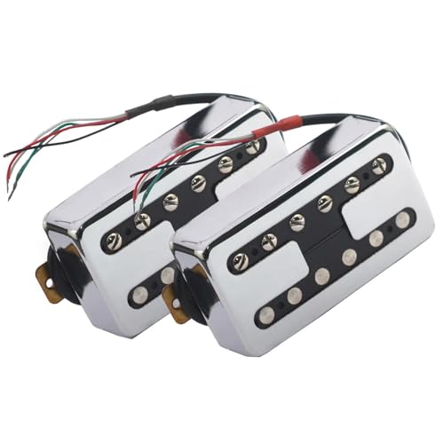 Messingabdeckung E-Gitarre Humbucker Pickup Coil Spliting Pickup Teile Single-Coil-Tonabnehmer (Color : 2)