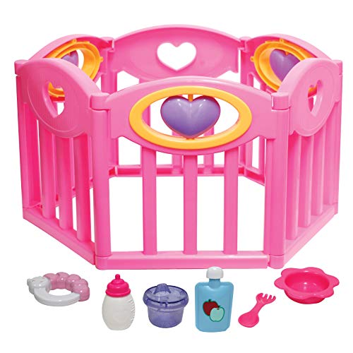 JC TOYS - Accessories 25540 Hochstuhl für Puppen, rosa