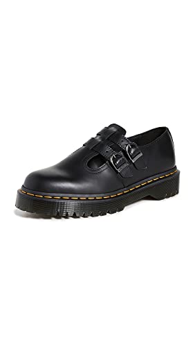 Dr. Martens Damen 8065 II Bex Loafer, Schwarz glatt, 39 EU