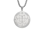 XIPIEIO Neutrale kubanische Punkkette Engel Siegel Erzengel Gabriel Anhänger Halskette Gott ist meine Stärke Solomon Amulett Halskette Schmuck Geschenke personalisiertes Geschenk