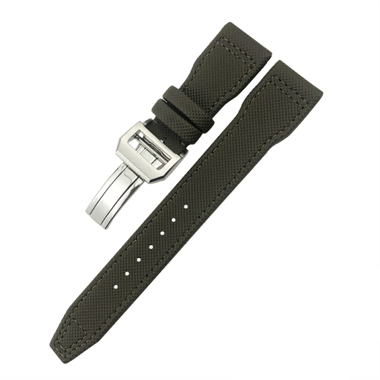 NEYENS Uhrenarmband für IWC Le Petit Prince Big Pilot Top Gun IW3777, schwarzes Sportfaser-Leinenarmband, 20 mm, 21 mm, 22 mm, Nylon-Lederarmband, 22 mm, Achat