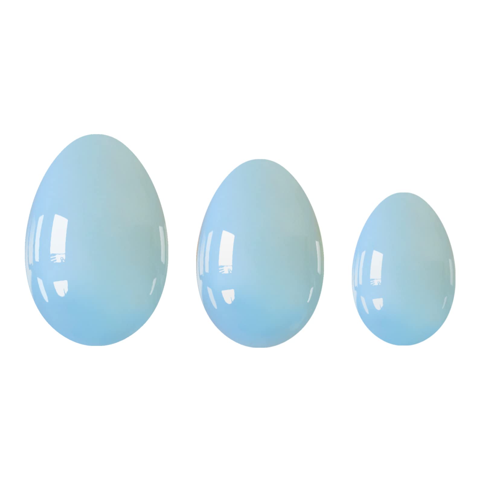 Natürlicher Kristall rau Yoni Egg 16 Arten Kristall-Massageball for Frauen Kegel-Übung Jade-, Jade-Eier (Color : Opal Eggs)