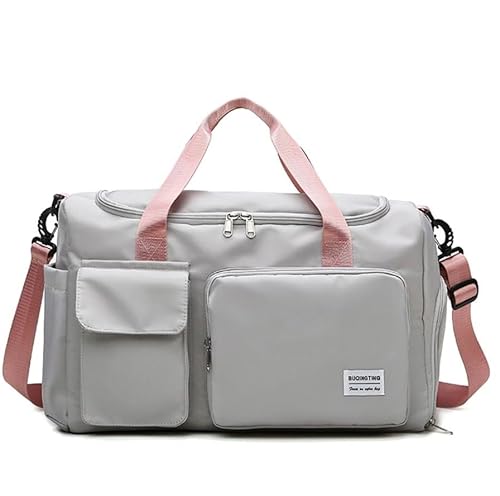 Reisetasche,Canvas Reisetaschen,Großräumige Handtasche Schultertasch,Weekender Reisetasche mit Seiten Taschen（Optional mehrfarbig）