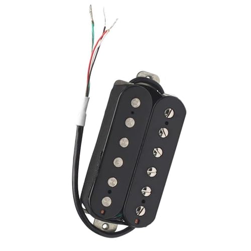 Schwarzer Humbucker-Hals-Tonabnehmer für E-Gitarre, weiße Kupferbasis, Gitarren-Ersatzteile Single-Coil-Tonabnehmer