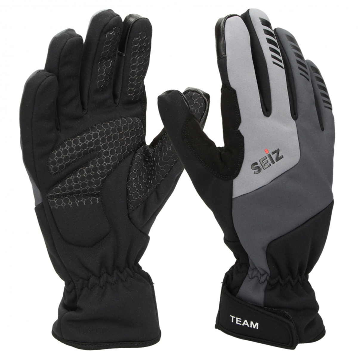 SEiZ Unisex - Erwachsene Team Handschuhe, Schwarz, 7