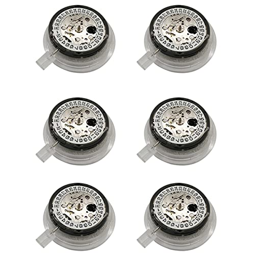 Potadak 6 x NH35 Uhrwerk Tag Datum Set Hohe Genauigkeit Automatik Mechanische Uhr Handgelenk, silber