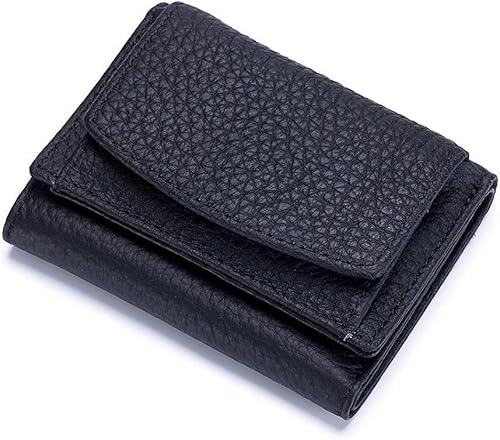 YIHANSS Kartenetuis aus echtem Leder für Damen, Mini-Geldbörse, kleine Geldbeutel, Damentasche, Kartenhalter, kleine Clutch (Farbe: Blau)