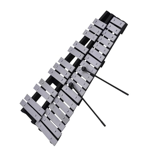 Glockenspiel Für Anfänger Faltbares und exquisites 30-Noten-Glockenspiel mit Holzrahmen und Aluminiumstab-Schlaginstrument