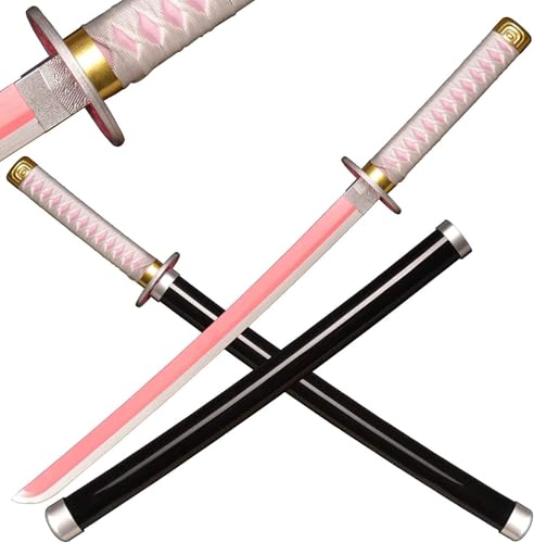 MAUXpIAO Sword Valley Japanisches Holz-Anime-Samurai-Schwert-Cosplay, Demon Slayer-Schwert 78 cm-Holzschwert scharf/G/﻿78cm