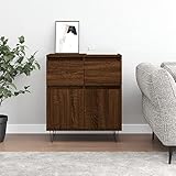 CCCINER Sideboard Braun Eichen-Optik 60x35x70 cm Holzwerkstoff,Modernes Sideboard in Eichenoptik Optimaler Stauraum für Ordnung und Stil