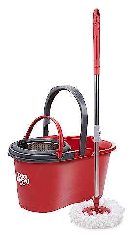 Dirt Devil Mop System mit Wringer - 16 L - 17 x 98 - 118 cm - Rot