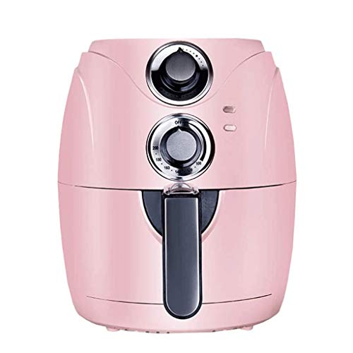 Kompakter Airfryer Ofenkocher mit Temperaturregelung, Antihaft-Fritteusenkorb, Rezeptanleitung + Automatische Abschaltfunktion, 2,5L (Color : Pink) Commemoration Day Ambitionous