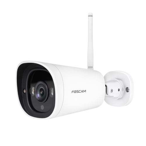Foscam G4C 4MP Starlight WLAN 2.4G/5G Überwachungskamera mit 2 integrierten Spots und IR-LEDs, Nachtsicht, menschliche Erkennung, IP66, P2P, H.265