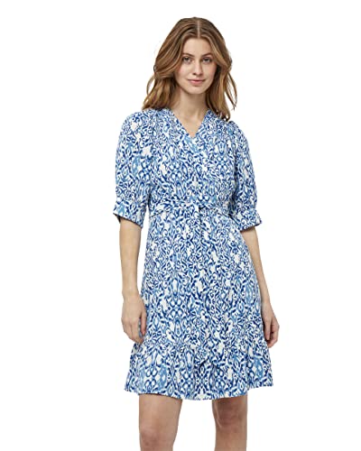 Peppercorn Damen Nicoline Kurzes Wickelkleid, 2993P Marina Blue Print, XXL