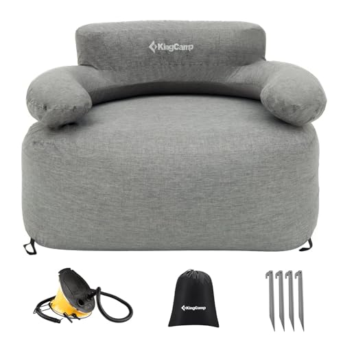 KingCamp Campingstuhl Air Lounger Granit Camping Sessel Luft Möbel Aufblasbar