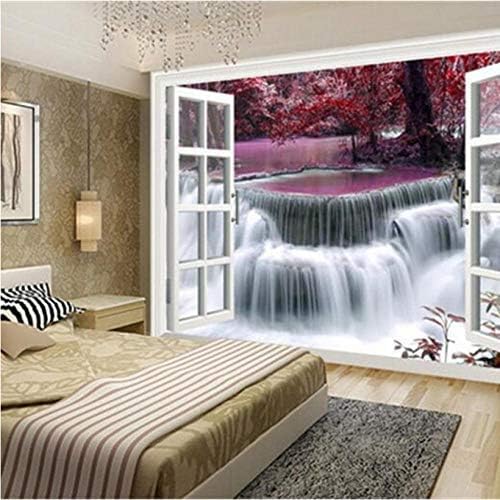 XLMING Naturlandschaft Wasserfälle 3D Tapeten Home Esszimmer Sofa Schlafzimmer Wohnzimmer TV Hintergrund-430cm×300cm