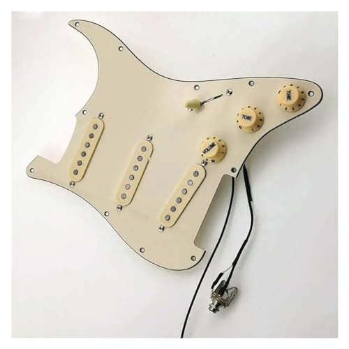 Standard-Pickguard-Tonabnehmer E-Gitarre Praktische 7-Wege-Typ voll beladene Schlagbrett-Tonabnehmer SSS Single Coil Gitarren-Tonabnehmer (Color : I)