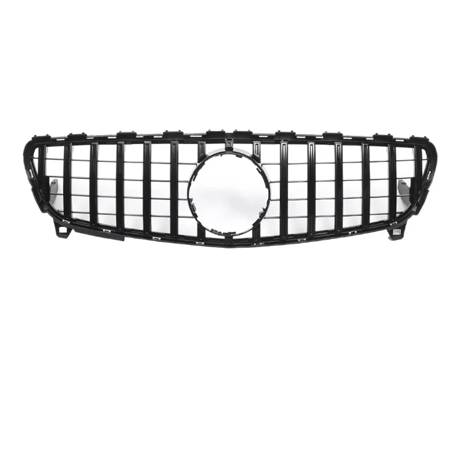 Frontgrills Für Benz A-KLASSE W176 2013-2018 GTR A180 A200 A250 Diamant Stil Auto Vorderen Stoßfänger Gitter Haube Mesh Front Bumper Grille(16-18 GT Black)