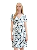 TOM TAILOR Damen Stretch Jersey Kleid , blue small floral design, 42