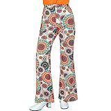 W WIDMANN MILANO Party Fashion - 60er Jahre Hose für Damen, Hippie, Reggae, Flower Power, Disco Fever, Schlagermove