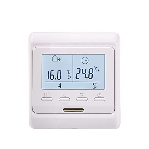 MINCO Home Programmable Tuya Smart WiFi Thermostat Electric Heating Warm Floor Temperature Controller for Water/Gas Boiler Voice Control Room Thermostat (White, for Water/Gas Boiler)