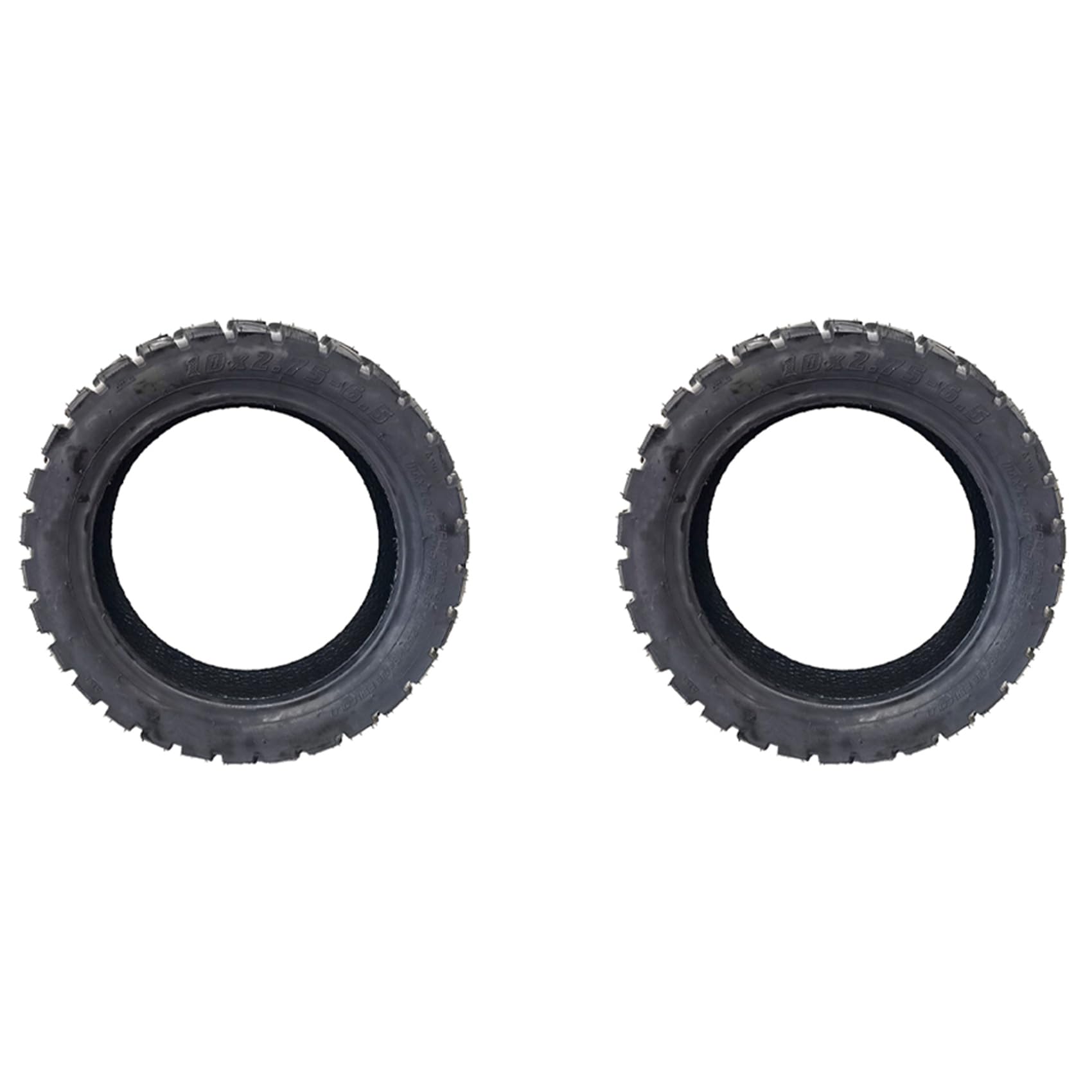 SICOSALT 2X 10X2.70-6.5 Innen- und Außenreifen Elektroroller Balance Autoreifen Off-Road Tubeless-Reifen Schwarz 700G