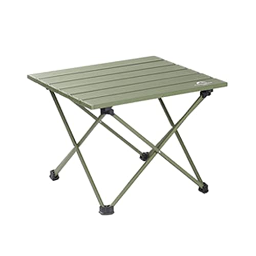 Eladcncmc Faltbarer Campingtisch aus Aluminiumlegierung, kompakter Schreibtisch zum Angeln und Grillen