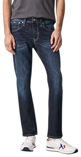 Pepe Jeans Herren Straight Leg Jeans Cash, Blau (Denim Z45), 40W / 30L