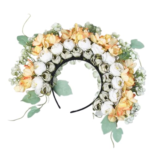 Elegante Seidenblumen-Haarbänder, doppelseitig, Blumen-Haarnadel-Accessoire, bunte Blumen-Haardekoration für Festivals