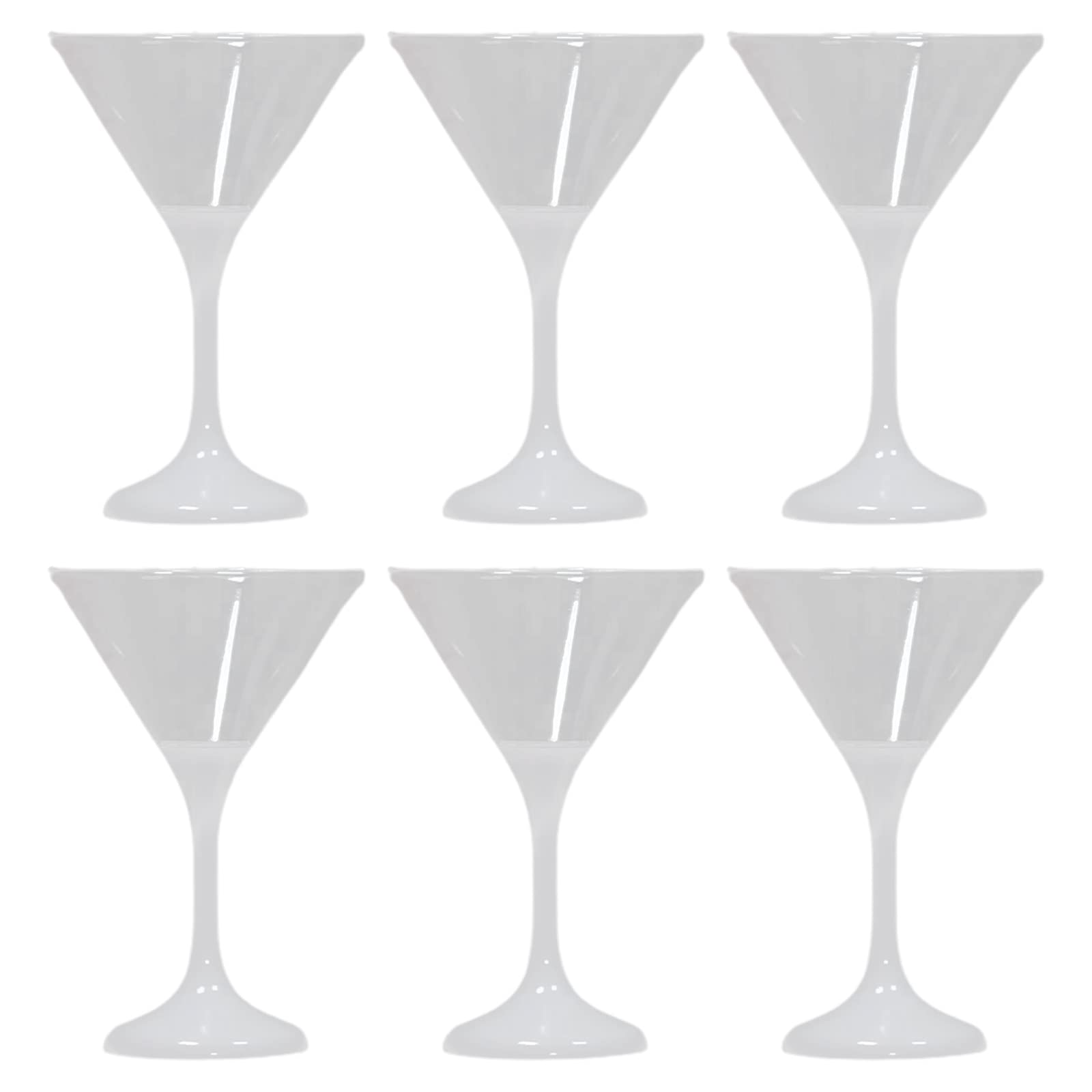 Set mit 6 leuchtenden Trinkbechern, blinkende Tassen, 210 ml, Cocktailbecher, Cocktailbecher für Hochzeit, Party