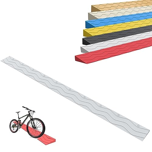 1–5,5 cm Hohe Tragbare Bordsteinrampe, rutschfeste Schwellenrampe Türschwellenrampe Für Türen, Badezimmer, Supermärkte, Garageneingänge, Schneidbar (Color : Grau, Size : 100x12x5cm)